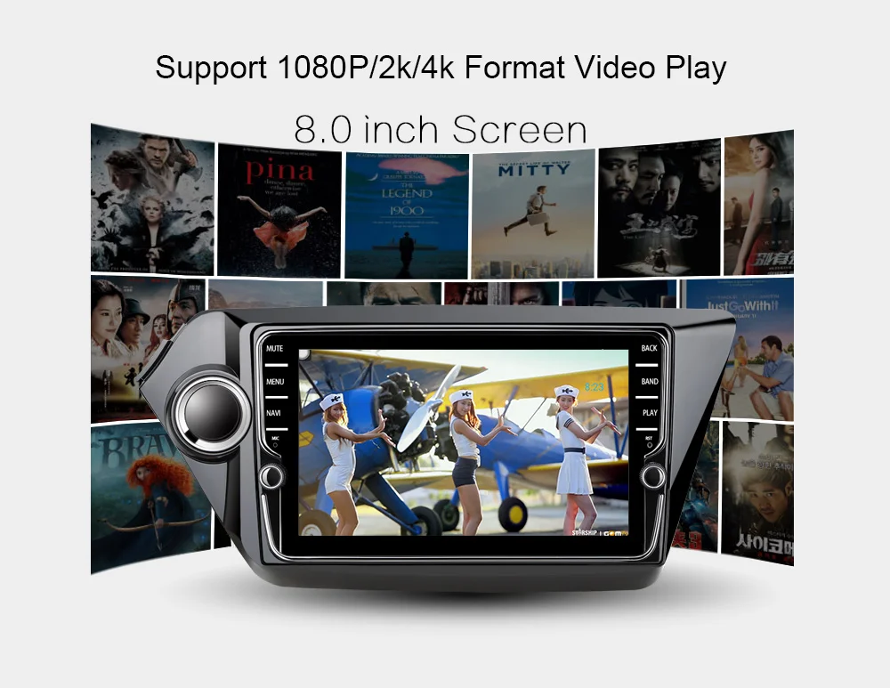 Flash Deal Funrover android 9.0 2 din car dvd multimedia player for Kia k2 rio 2011-2016 car radio gps navigation DSP split screen 4G+64G 12