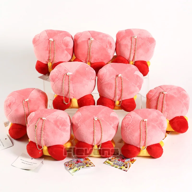 Kawaii Kirby мини плюшевые подвески мягкие игрушки куклы 10 шт./партия