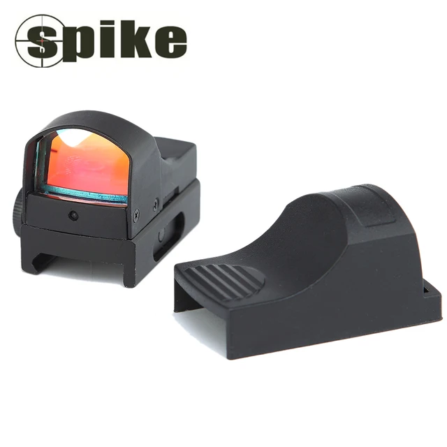 Mira Reflex FIRECLUB 22x33mm - Verde/roja, 4 Retículas, Aluminio