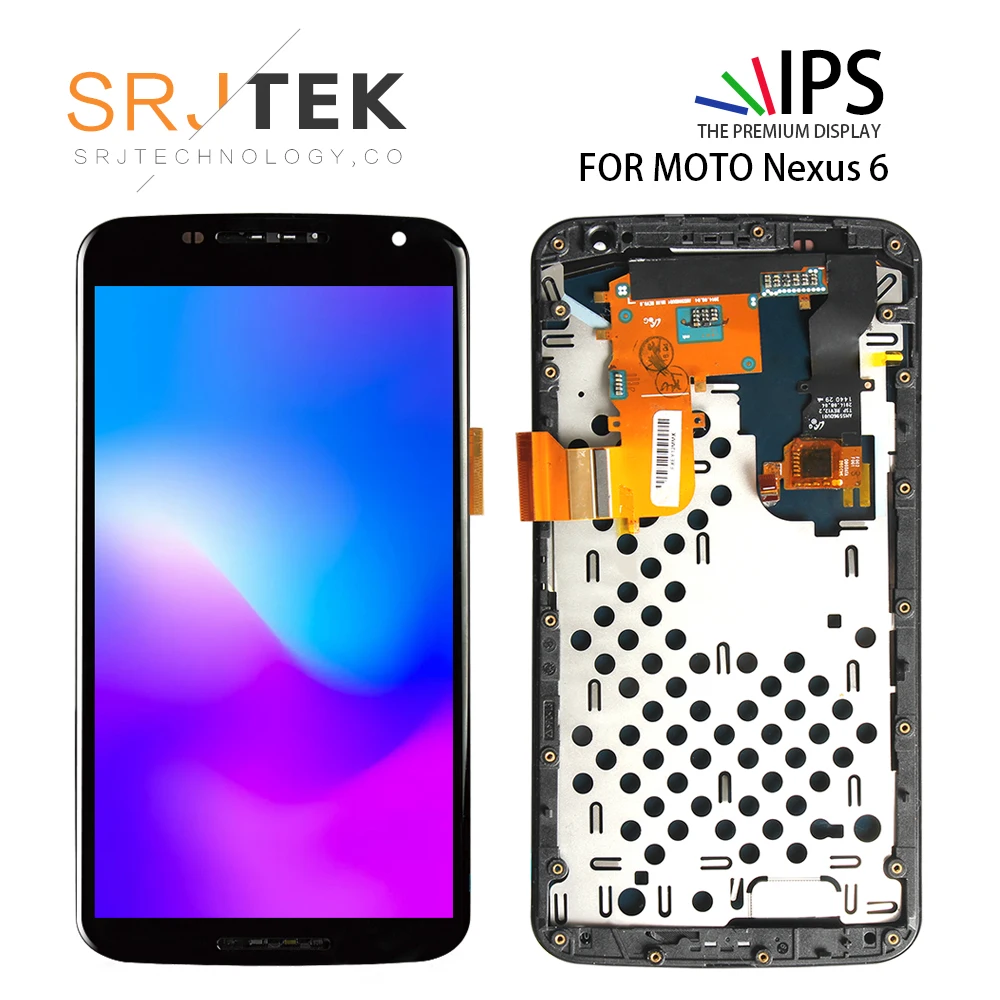 

Tested 5.96 inch 2560x1440 Display For Google Motorola Moto Nexus 6 XT1100 LCD Touch Screen Digitizer Assembly XT1103