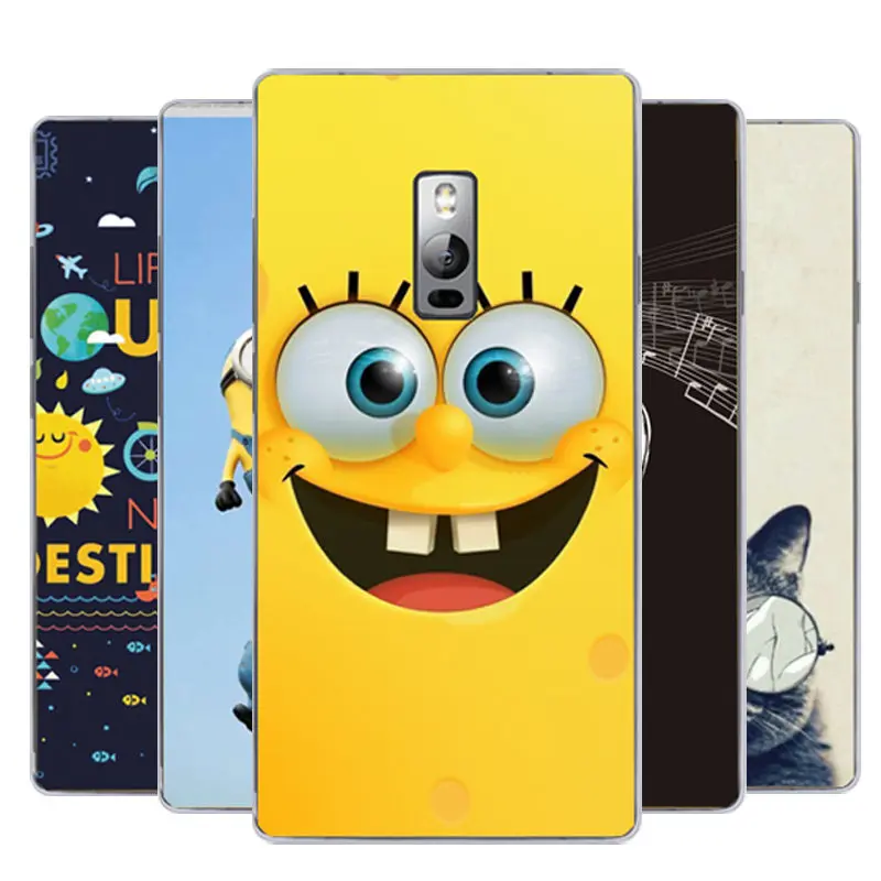 

New Oneplus 2 / Oneplus2 Case Cover Fashion Painting Hard PC Back Covers For Oneplus Two Cases Cartoon Plastic Cell Phone Case