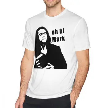 

Pure Cotton OH Hi Mark The Room Tommy Wiseau Quote T Shirt Men's Retro Style Amazing Classic Round Neck Top Tee