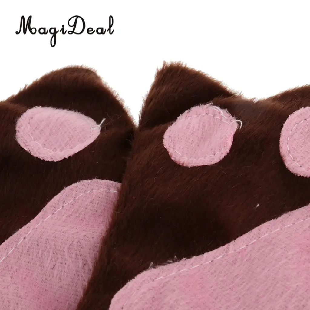 MagiDeal 5 Pieces Monkey Headband Bow Tie Tail Paws Tutu Skirt Cosplay Fancy Dress Up Set Photo Prop