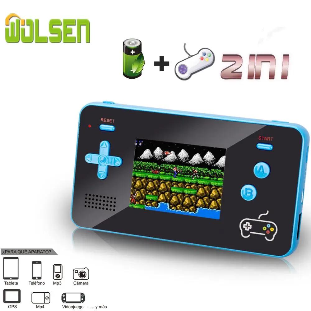 

Retro Handheld Game Power Game Console Built in 188 Games Portable Power bank mobile bank station 5000mAh For any phone/MP3MP4