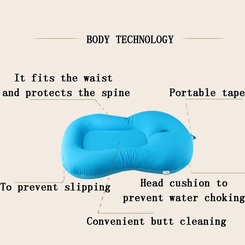 Ванна для новорожденных, Складной Коврик для ванны с рисунком для ванны, подушка для ванны, переносной нескользящий коврик для ванной