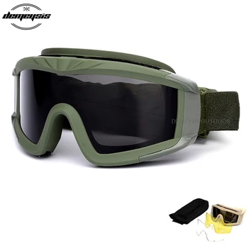 

Tactical Glasses Military Goggles TR90 Bullet-proof Army Sunglasses With 3 Lens Men Shooting Eyewear Gafas