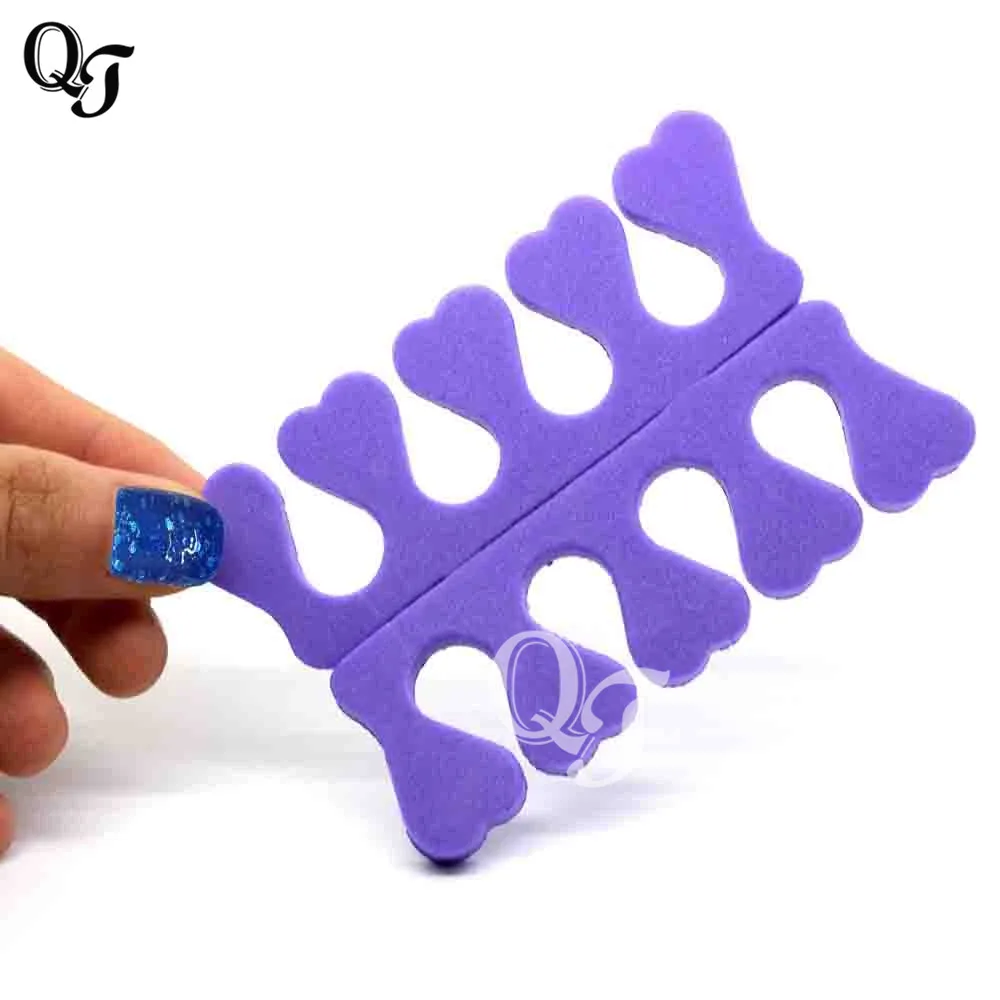 New 2pcs Soft Foam Sponge Toe Separator Finger Separator Nail Art Tools