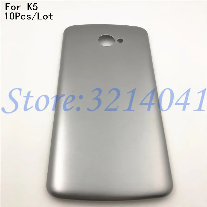 

10Pcs/Lot Replacement Parts Battery Back Cover For LG K5 Battery Back Cover Housing case Rear Door With Logo