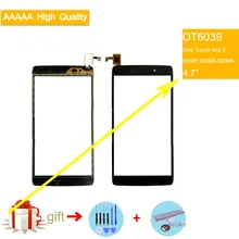 For Alcatel One Touch idol 3 6039Y 6039A 6039K Touch Screen Touch Panel Sensor Digitizer Front Outer Glass Touchscreen NO LCD For Alcatel One Touch idol 3 6039Y 6039A 6039K Touch Screen Touch Panel Sensor Digitizer Front Outer Glass Touchscreen NO LCD