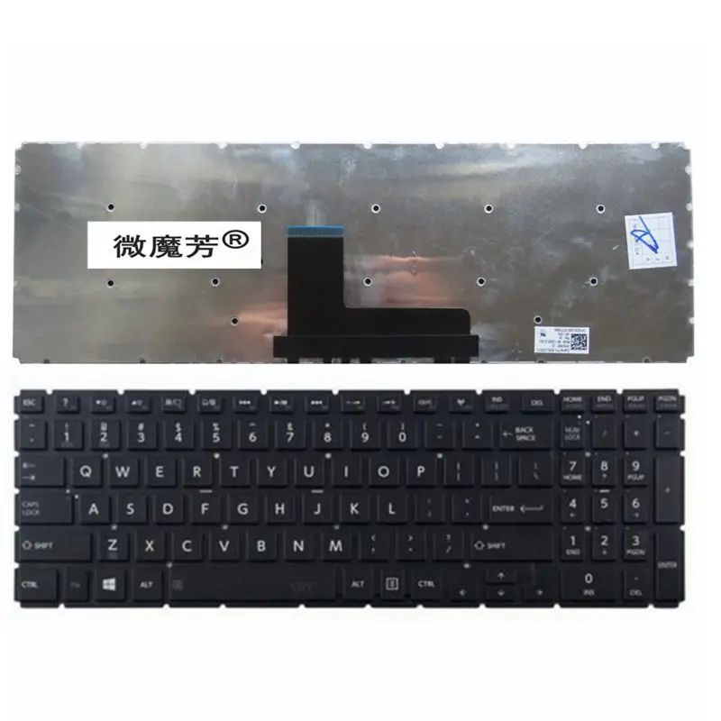 

US New keyboard for Toshiba Satellite L50-B L55-B L55DT-B S50-B S55-B English Laptop Keyboard black