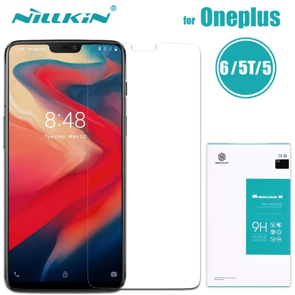 Закаленное стекло для Oneplus 7 6T 6 5 T защитная пленка экрана Nillkin 9H твердая