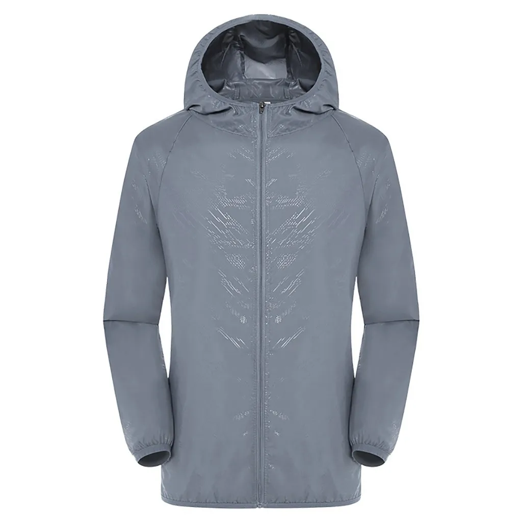 Feitong/женская и мужская охлаждающая куртка с вентилятором; летняя верхняя одежда с кондиционированным воздухом - Цвет: Gray
