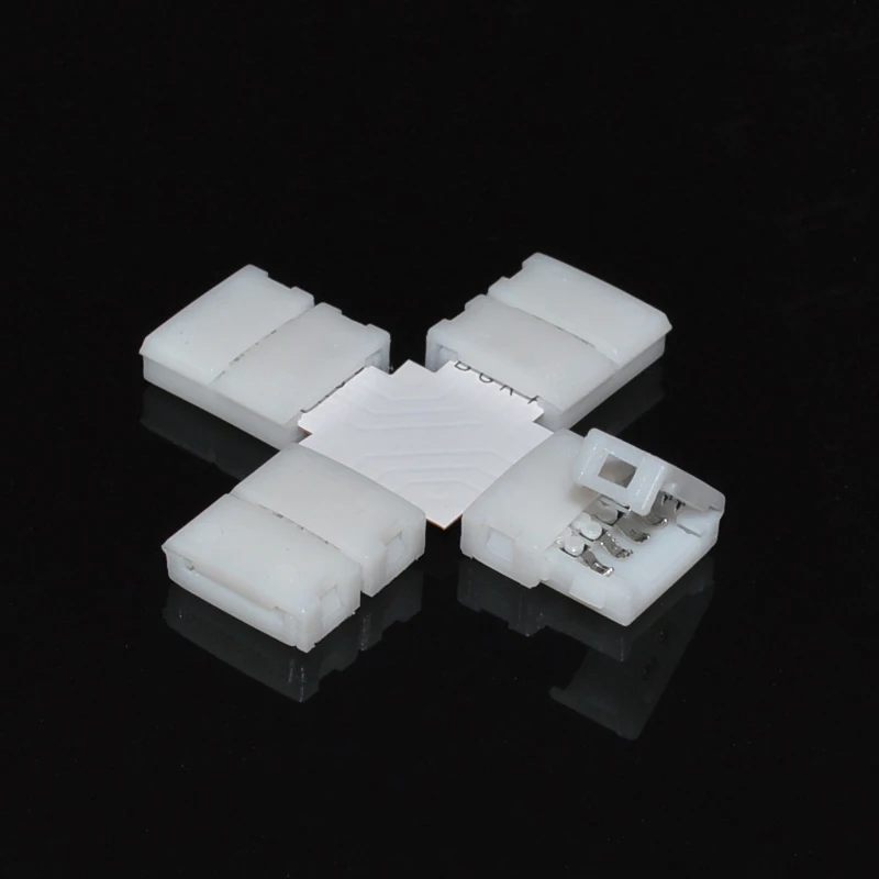 1 шт. 2/4PIN L/T/X форма светодиодный rgb Разъем для подключения углов правый угол 3528 8