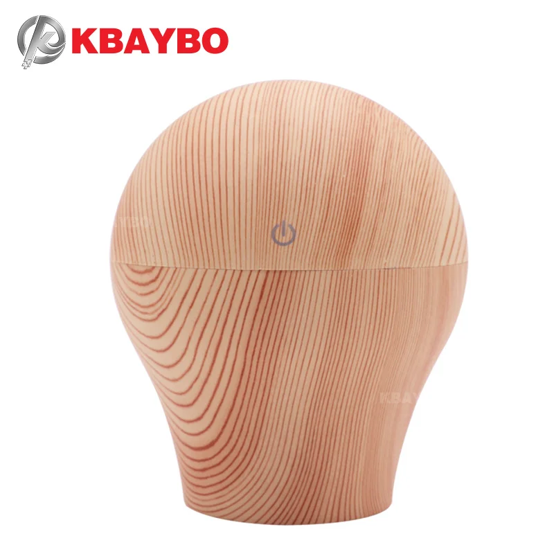 

KBAYBO 250ml USB Ultrasonic Air Humidifier wood grain Aroma Essential Oil Diffuser for Home Fogger Mist Maker office