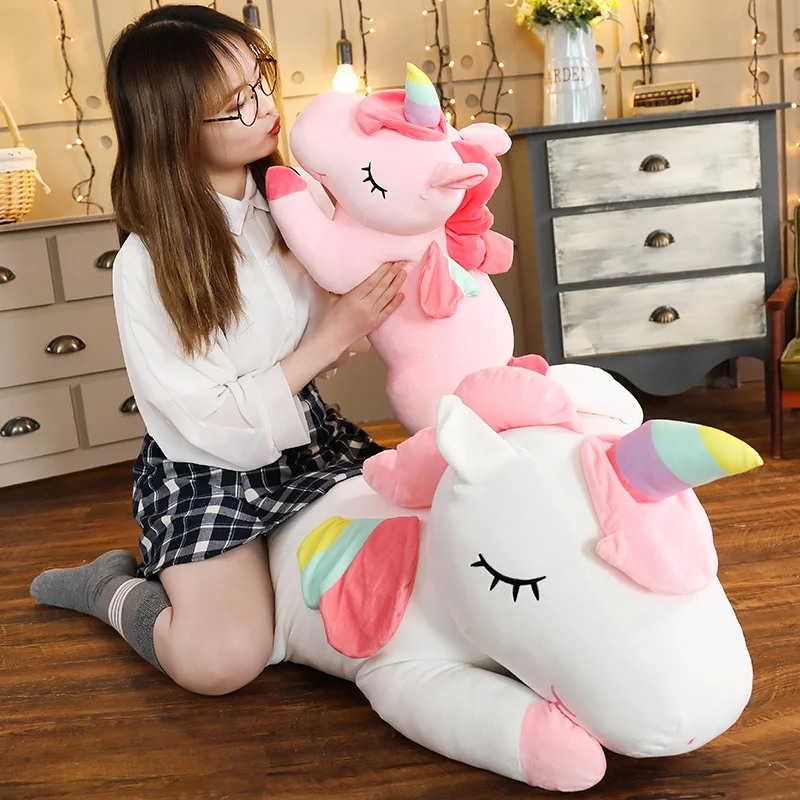 Cute Unicorn Children Stuffed Plush Toys Girl Pillow Cartoon Birthday Gift notebook lock adorable dairy lockable diary unicorn student stationery girl plush cartoon notepad travel notebook