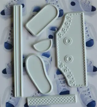 

Baby Shoes DIY Cake Fondant Mold High Cut Sneaker Fondant Cake Decorating Baking Tool Mould Cake Tools Accessories 20Sets