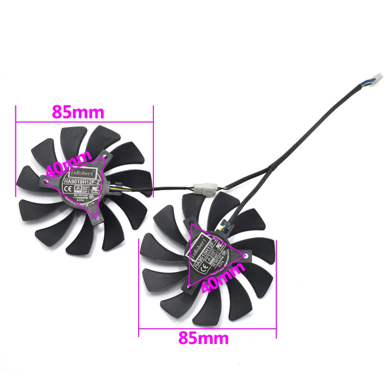 HA9010H12F Z P106 GTX 1060 Вентилятор охлаждения карты графического процессора для MSI GeForce 6GT