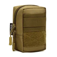 Men Durable Nylon Fanny Waist Pack Belt Bags mini Bum Pouch Military Male Assault Molle Cell Phone Mobile Phone Small Square Bag