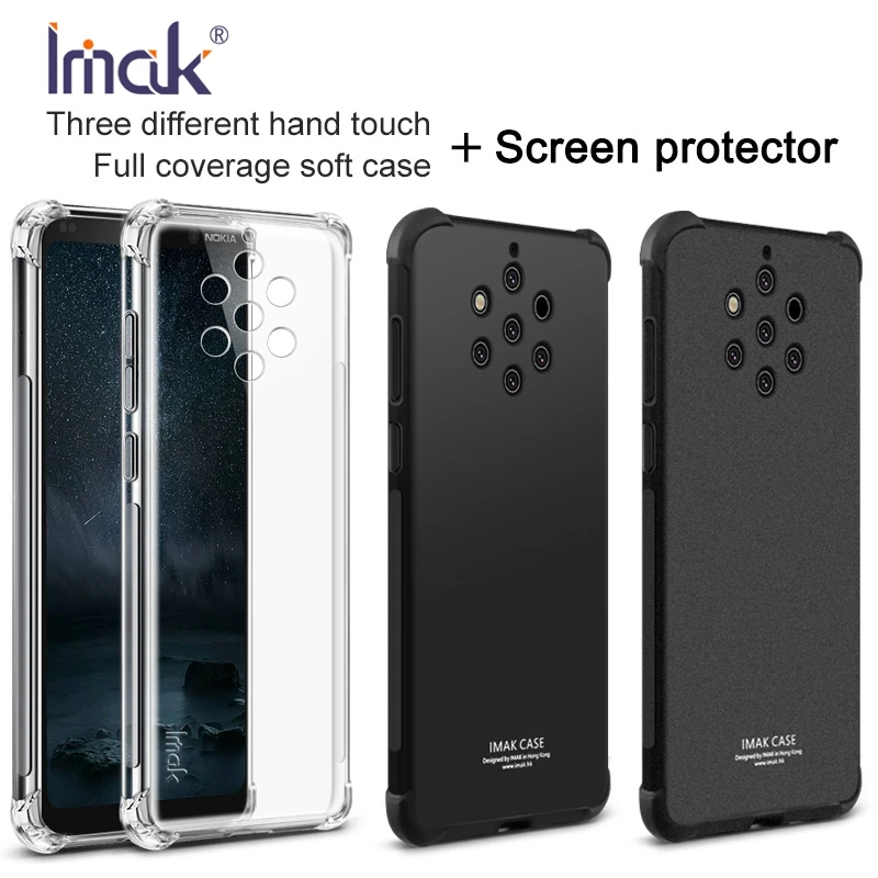 

IMAK For Nokia 9 PureView Case Cover Transparent Clear Soft TPU Silicone Matte Cover For Nokia 9 PureView Case Protective Shield