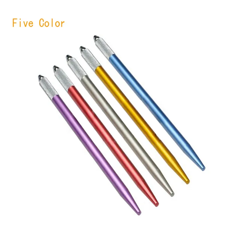 5 Pcs/Lot Manual Tattoo Pen for Permanent Makeup Eyebrow Needles Microblading Supplies |