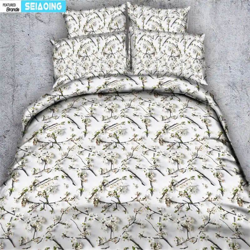 

adult duvet cover 3d elegant cute flower bedding set queen king twin single size bed cover girl pastoral pillow cases bedspreads