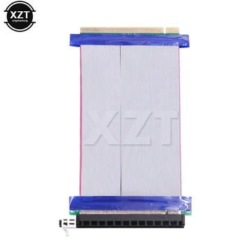 

High Quality PCIe 16X PCI Express PCI-E 16X to 16X Riser Extender Card Adapter Flexible Cable