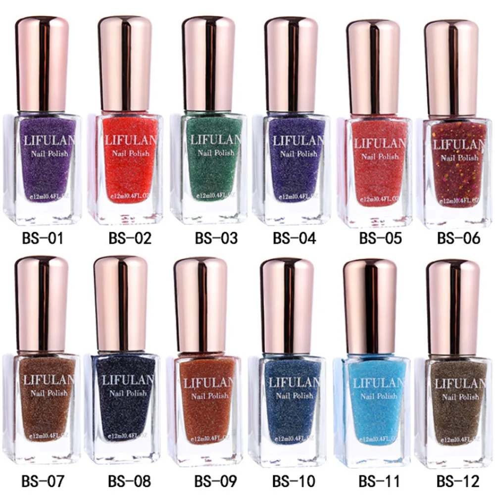 12Colors Nail Polish 11ML Peelable Breathable Non-toxic lasting Water-based Material Nail Art nails polish Manicure Polish