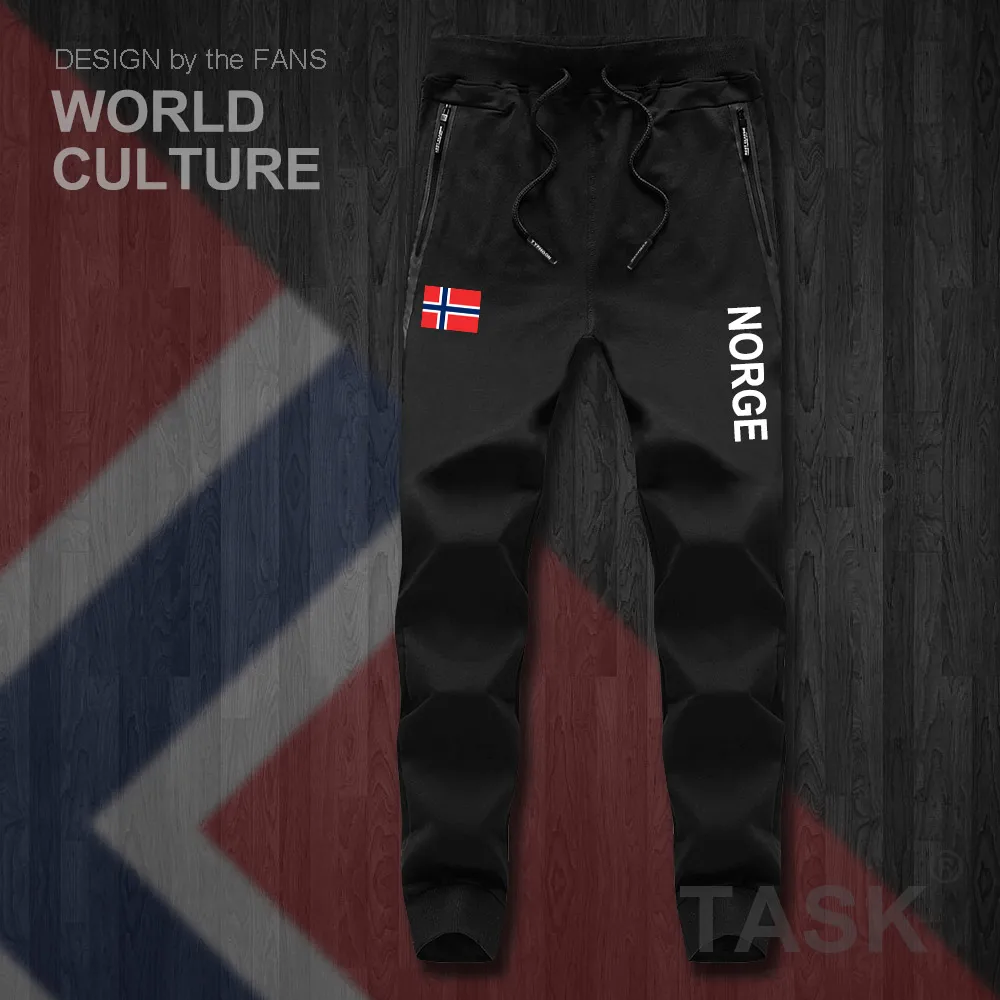 النرويج Norge ولا النرويجية Nordmann لا رجل السراويل ركض بذلة sweatpants المسار العرق اللياقة البدنية الصوف التكتيكية عارضة الأمة