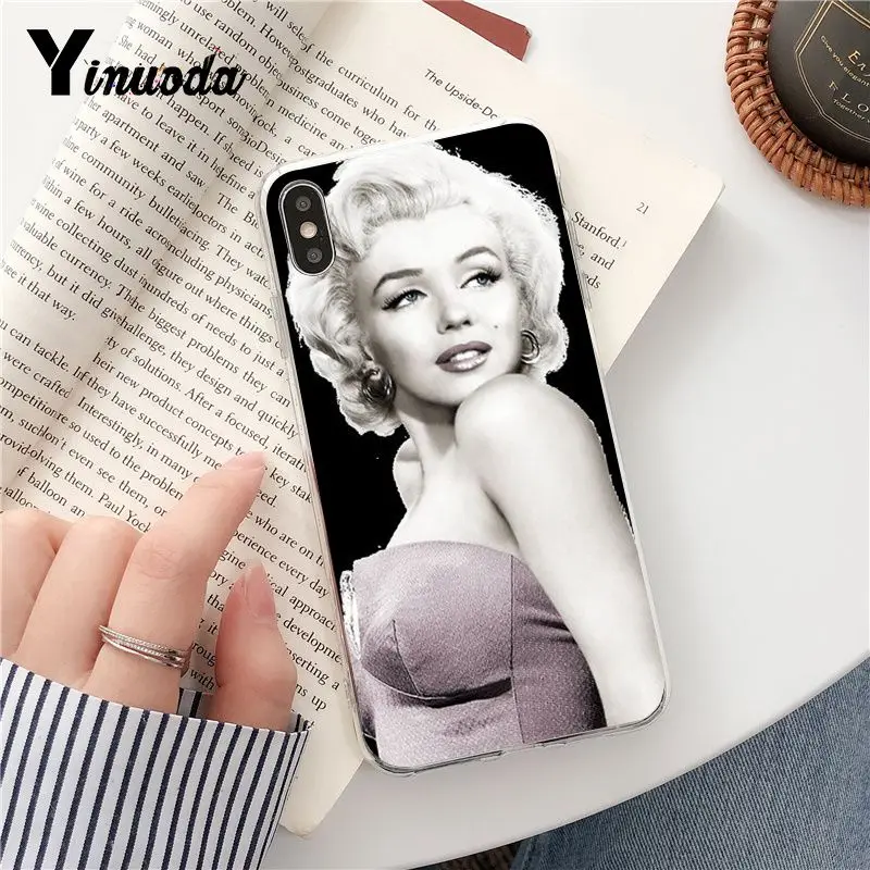 Yinuoda Мэрилин Монро DIY печать рисунок чехол для телефона iPhone 8 7 6 6S Plus X XS MAX 5 5S SE XR Fundas