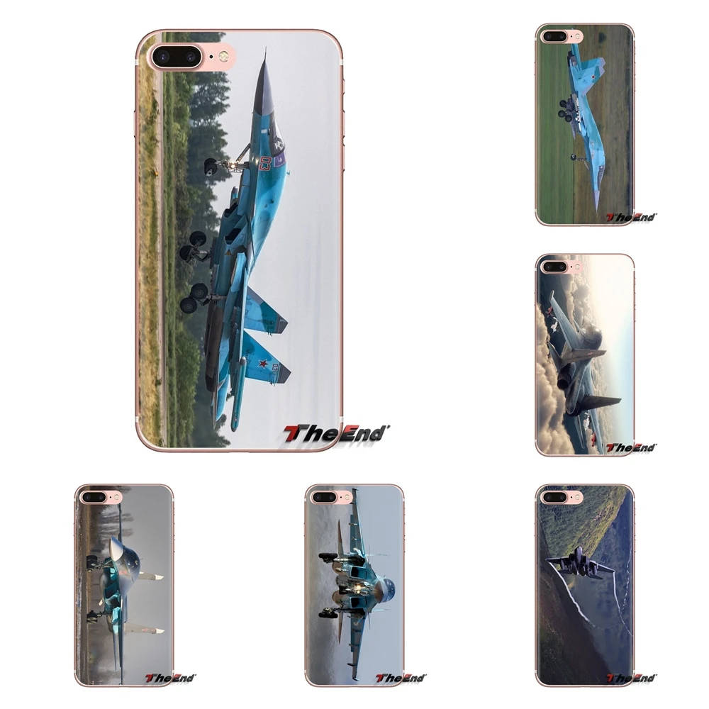 Sukhoi 34 Fighter Jet 4K обои мягкие чехлы для Xiaomi Mi4 Mi5 Mi5S Mi6 Mi A1 A2 5X6X8 9 Lite SE Pro Max Mix 2 3 2S |
