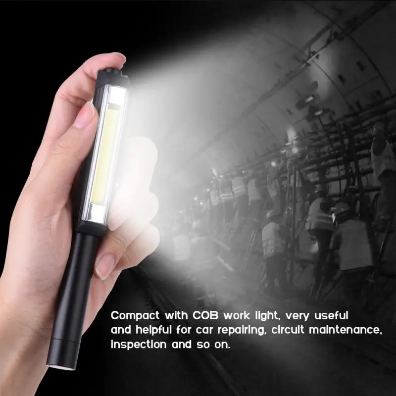 

COB 16 LED Flashlight torch lanterna Hand Pocket Pen Work Light Magnetic Inspection Clip Lamp Pocket Clip Work Torch Flashlight