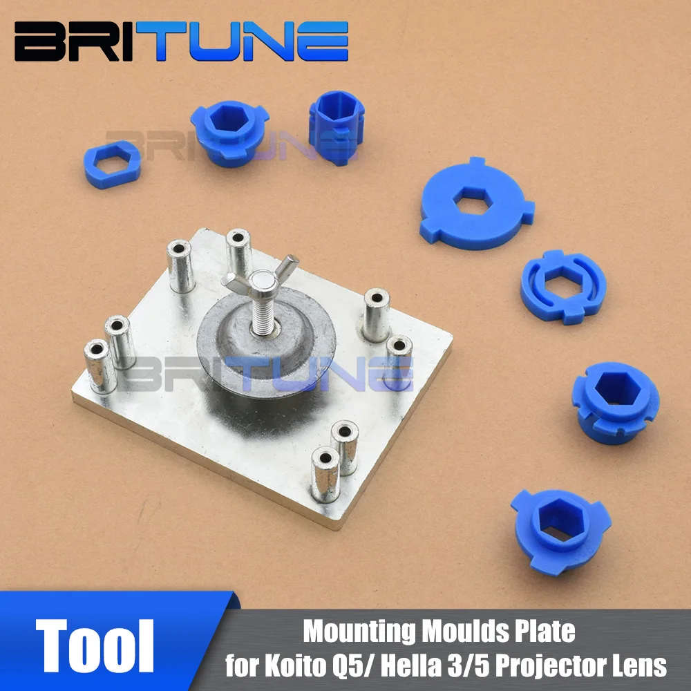 7 шт. монтажные формы H1/H4/H7/H11/D2/HB3/HB4 1 шт. Монтажная пластина для фар модифицированный инструмент для Hella 3/5 D2S Q5 объектив проектора