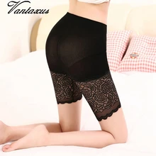 Женские Лоскутные трикотажные кружевные короткие женские сексуальные Капри с эластичной средней талией Прозрачные облегающие обтягивающие шорты
