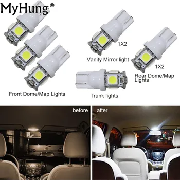 

Convenience Bulbs For Toyota Crown 2013 Car Led Headlight C10W W5W Replacement Bulbs Dome Map Lamp Light White 8PCS Per Set