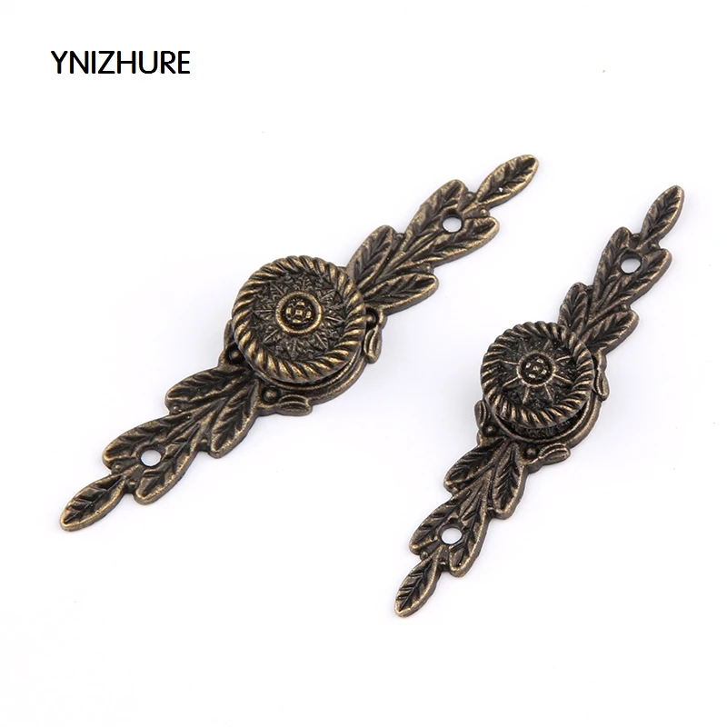 2018 Promotion Puxadores Tiradores Muebles Knob 20pcs Mini Long Handle Alloy Drawer Pulls Jewelry Box Antique Bronze Cabinet