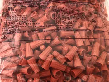 

1000pcs/bag New Electrical Wire Connector Twist-On Terminals Cap Spring Insert Assortment P1 P2 P3 P4 P6