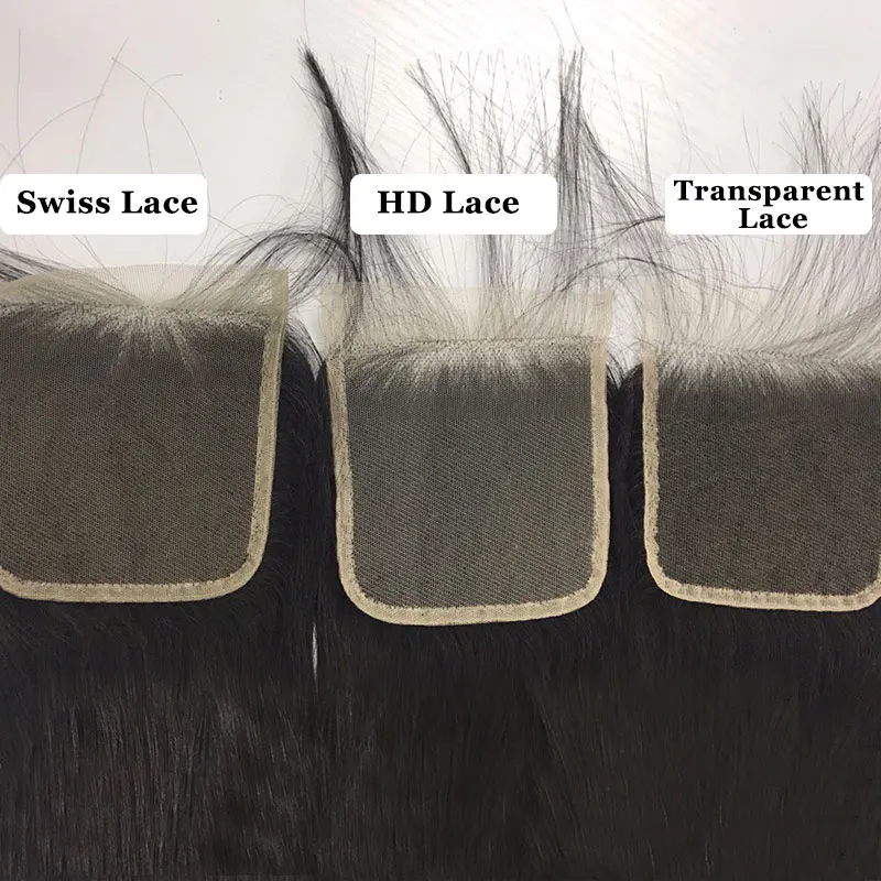 Comprar Ali cabello virgen Queen HD Cierre de encaje transparente pelo lacio brasileño 4X4 libre Medio 3 partes 10 \