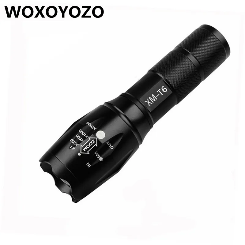 Big Promotion Ultra Bright CREE XM L T6 LED Flashlight 5 Modes 4000 Lumens Zoomable LED