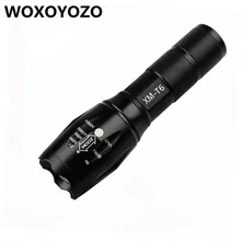 Big Promotion Ultra Bright CREE XM-L T6 LED Flashlight 5 Modes 4000 Lumens Zoomable LED Torch 18650 Battery + Charger + Box