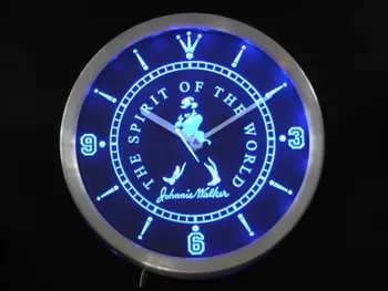 

nc0125 Johnnie Walker Whisky Neon Sign LED Wall Clock