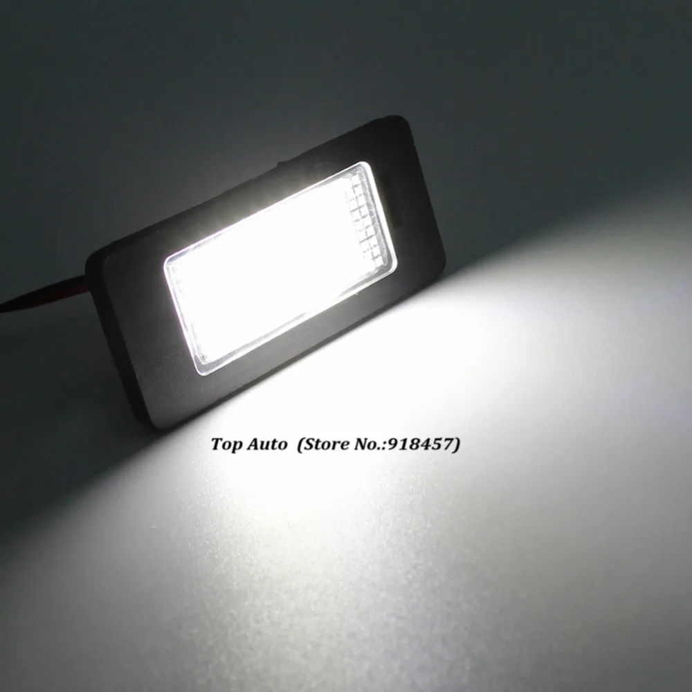 2 шт. без ошибок светодиодный номерной знак светильник для Skoda Октавия Рапид Fabia Yeti Superb B6