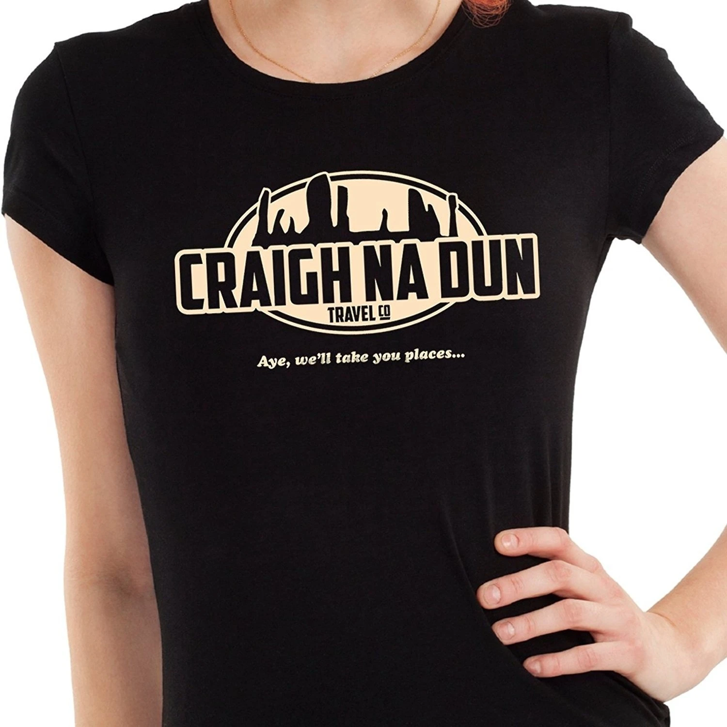 Модная женская летняя футболка Shirty Craigh Na Dun дорожная компания Женская