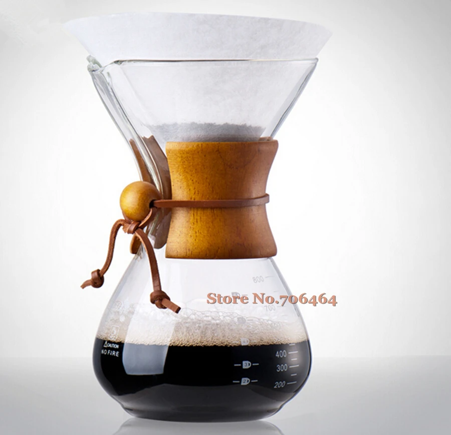 Fashion&elegant&classic filter hand high glass brewer Simple drip