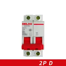 Miniature Circuit breaker Air switch DZ47s-63 DELIXI MCB 2Pole Miniature Circuit breaker Air switch DZ47s-63 DELIXI MCB 2Pole
