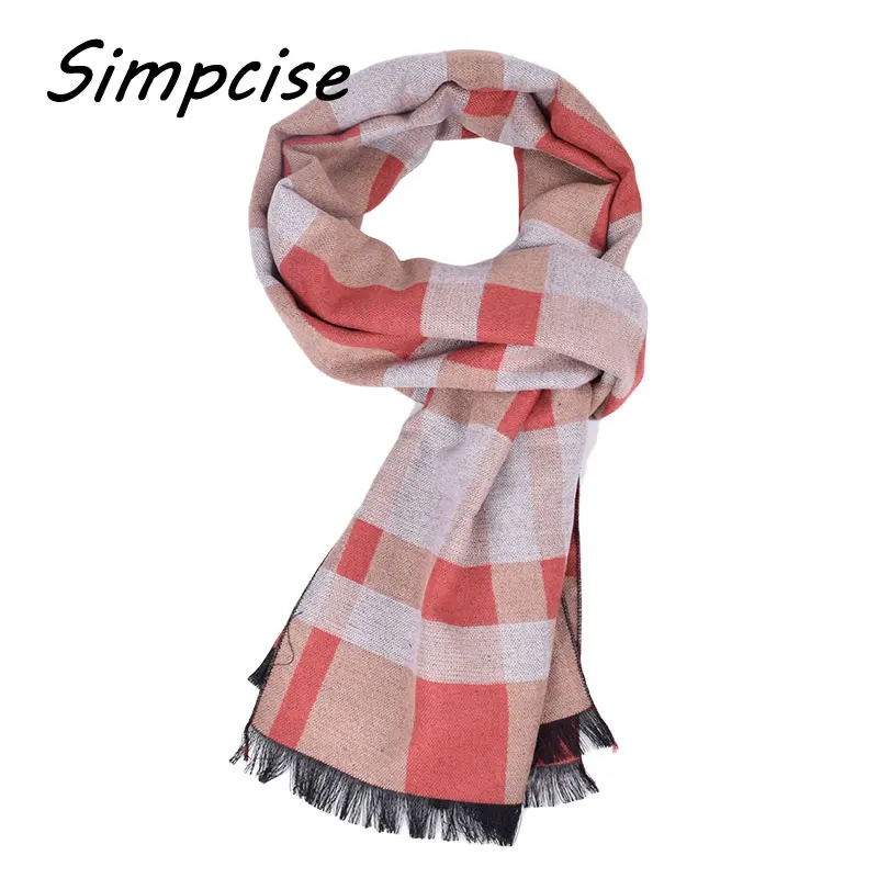 Latest style Design Fashion Men Double sided scarf Brand Winter Long Wool scarves Shawl A3A18912 mens snood scarf