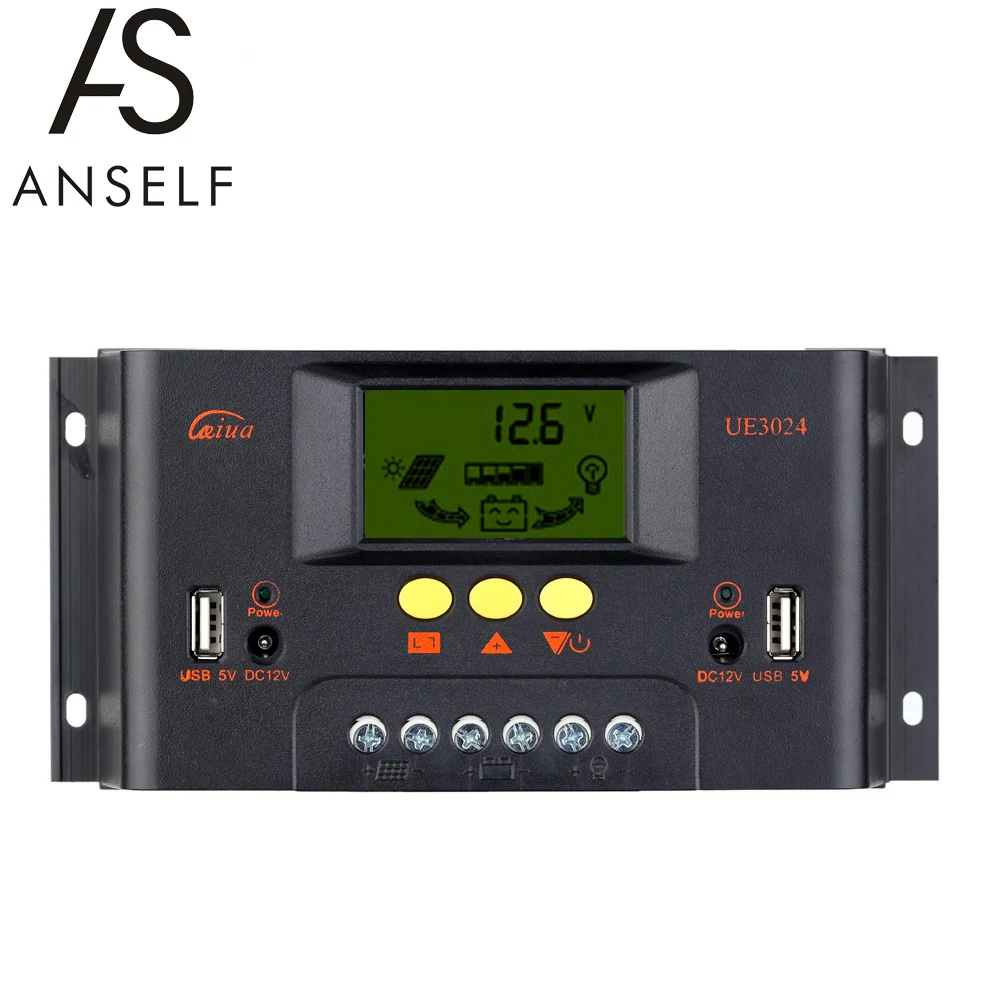 

30A 12V/24V Solar Charge Controller PWM Charging Auto Regulator for solar panels Battery System Street Lighting Regulador Solar