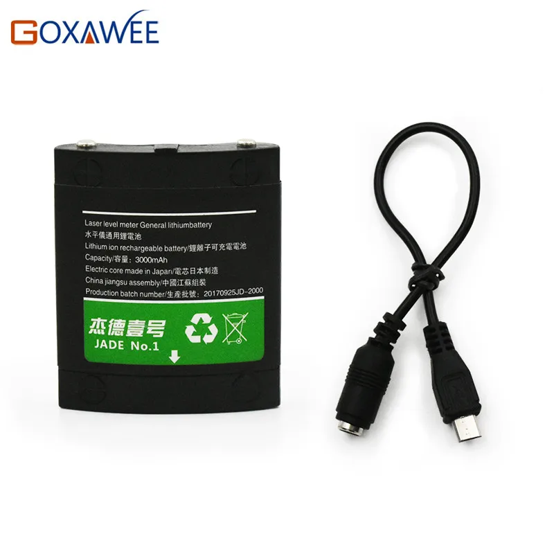

Goxawee Laser Level Rechargeable Lithium Battery For 360 degree Cross Red Line 5 Lines 6 Points Laser Level construction tool