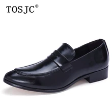 TOSJC/мужские лоферы в стиле ретро; дышащие мужские оксфорды без шнуровки; Высококачественная официальная обувь; лоферы с Пенни; мужские свадебные деловые модельные туфли