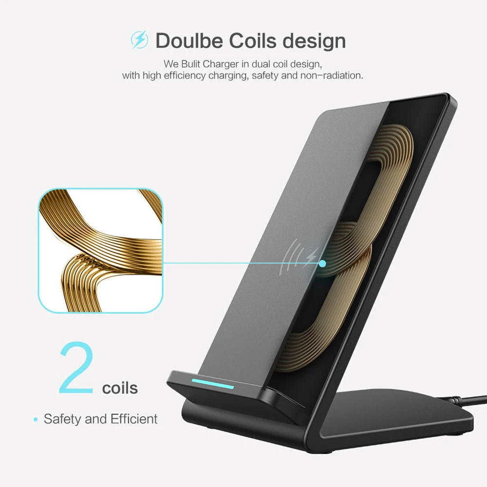 FLOVEME Wireless Charger For iPhone 8 X 8 Plus 10W Wireless Charging QI Wireless Charger Fast For Samsung Galaxy S8 S7 Edge Pad