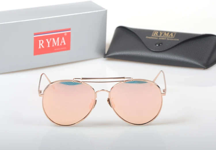 Sonnenbrille Oculos silver De Weibliche Pilot Black Marke Für Spiegel Mode 2018 Runde Gold Fahren pink Luxus Sol Rose Frauen F41fntqHw